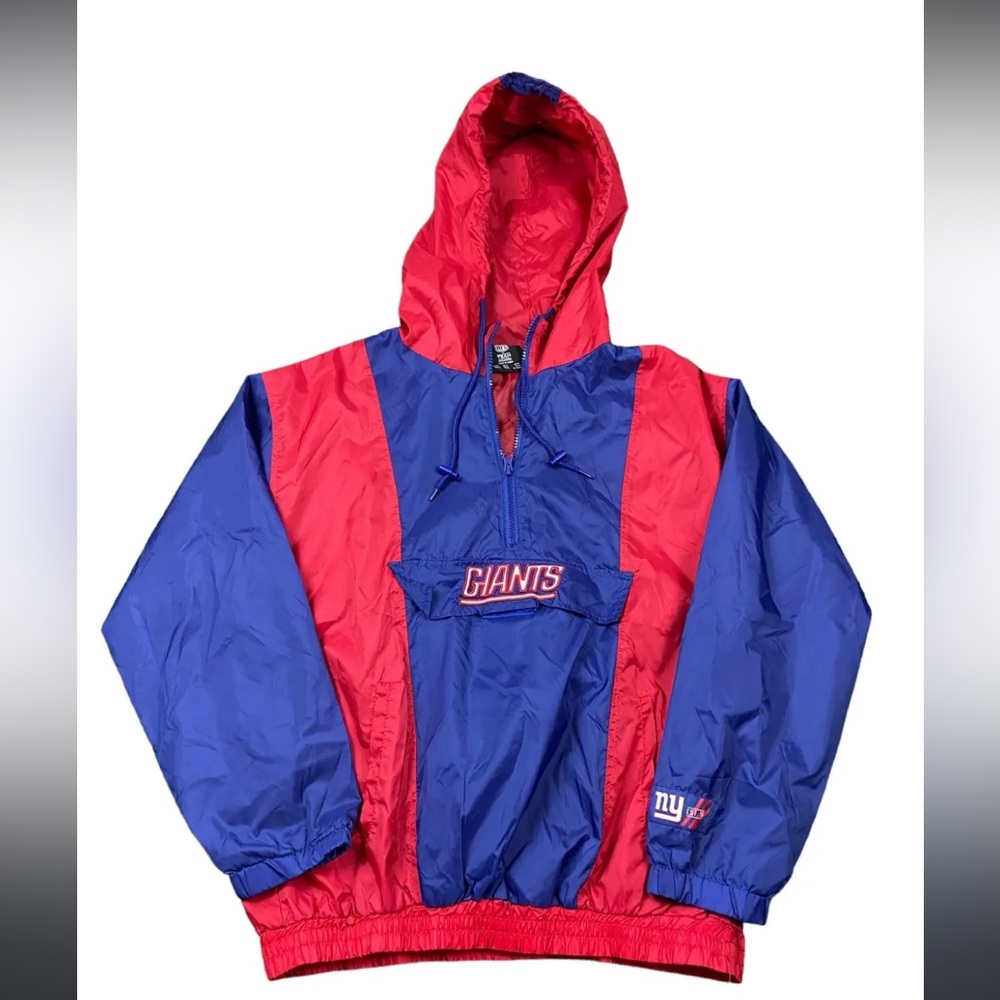NFL GIANTS vintage 90s pullover hoodie windbreaker 